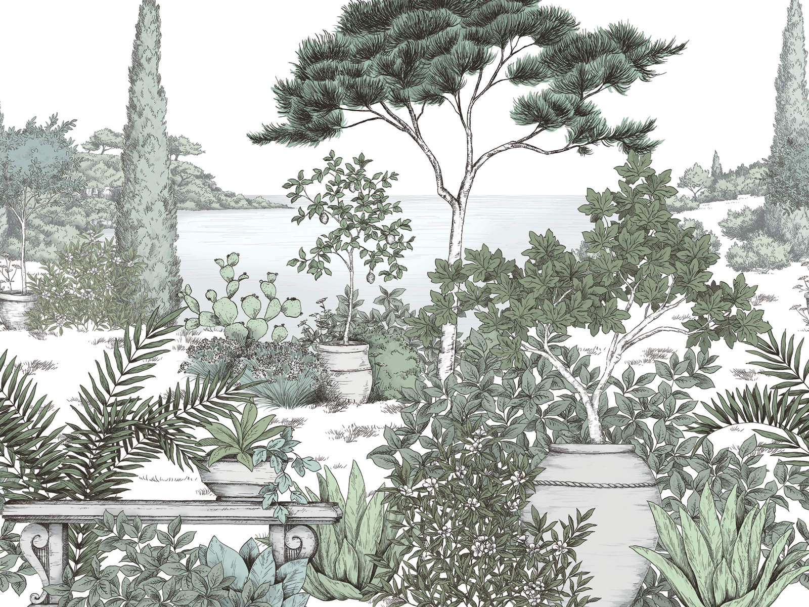 Casadeco Wonderwalls 2 A l'Ombre des Pins S - 200017607