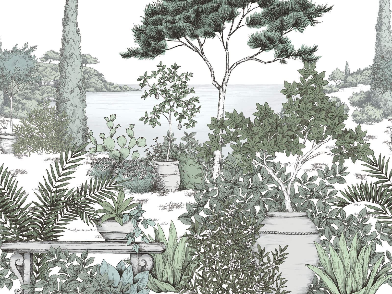 Casadeco Wonderwalls 2 A l'Ombre des Pins M - 200017608