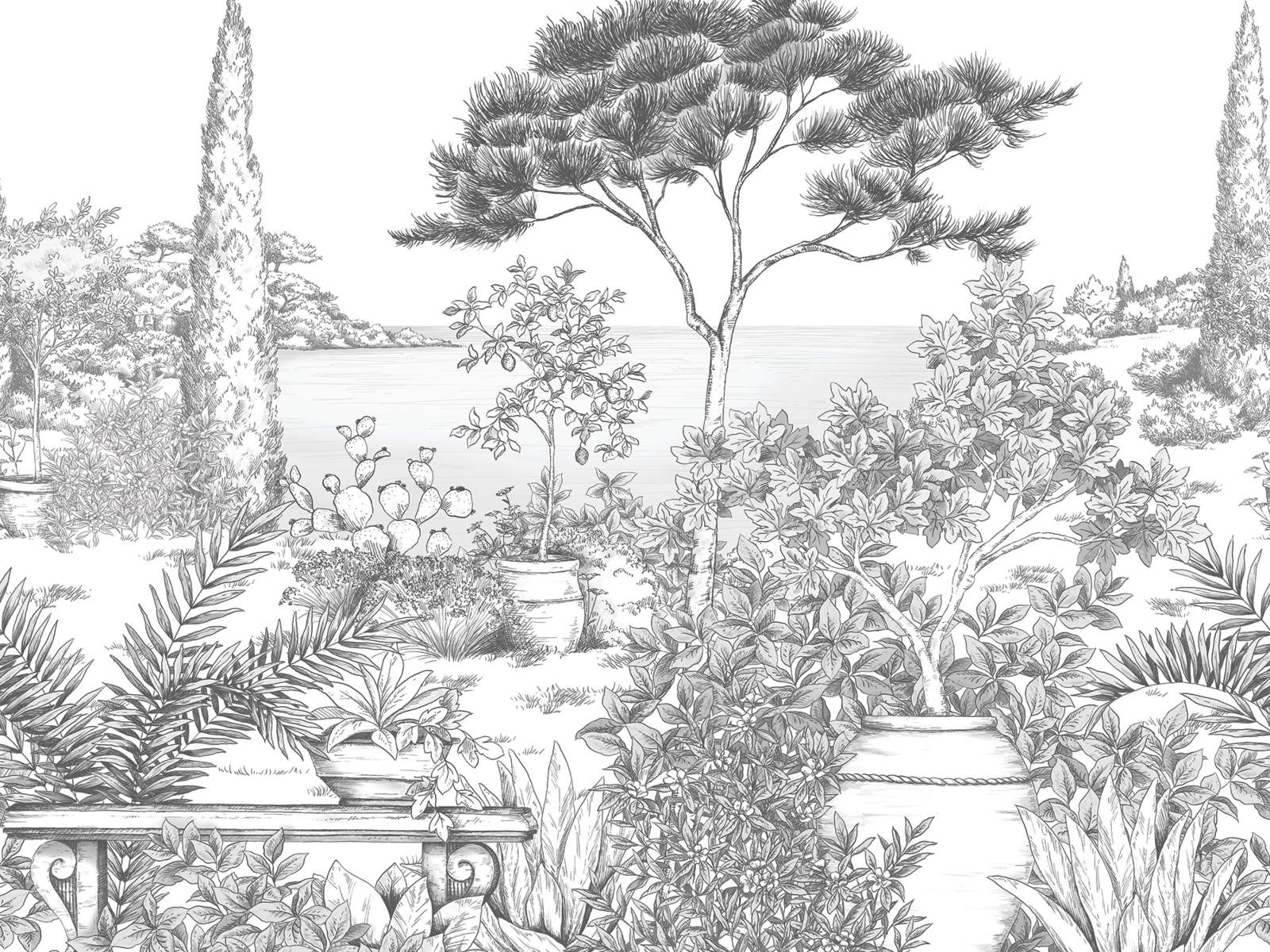 Casadeco Wonderwalls 2 A l'Ombre des Pins S - 200019807