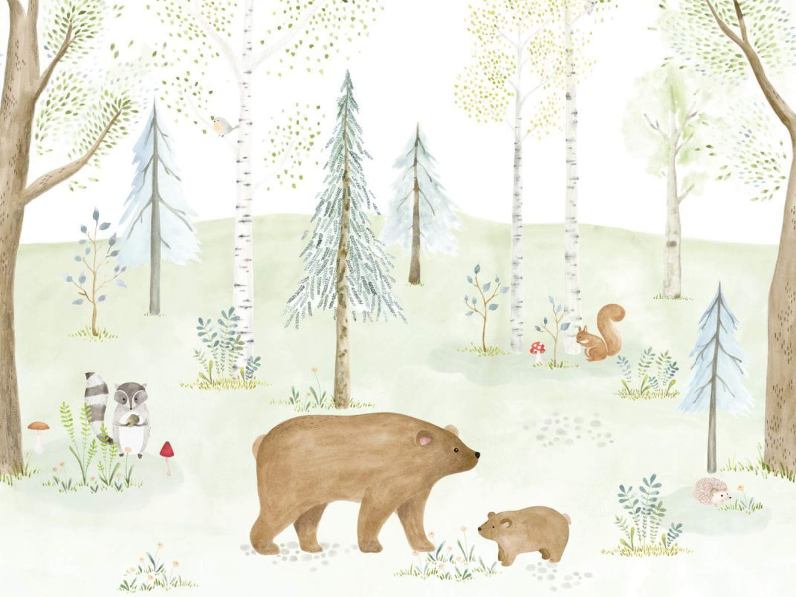 Casadeco Once Upon A Time The Enchanted Forest with Bear S - 88227305