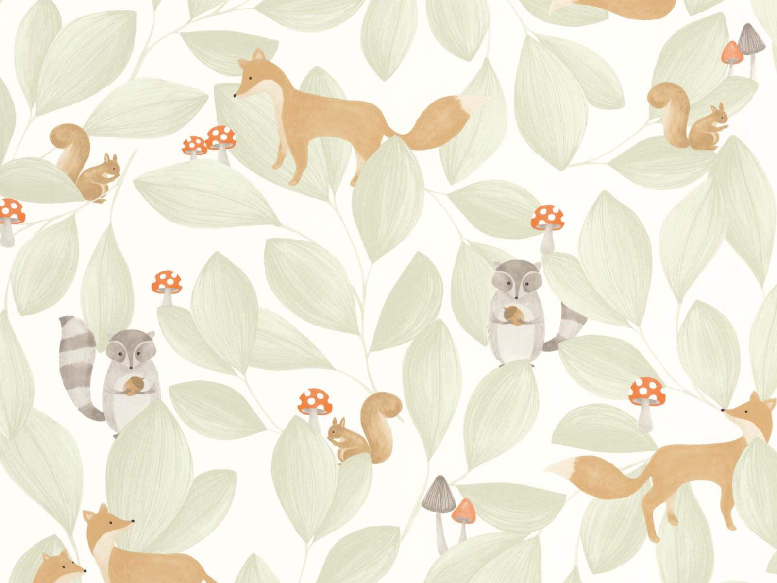 Casadeco Once Upon A Time Woodland Friends - 88277253