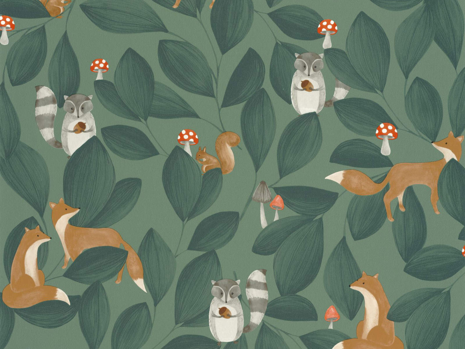 Casadeco Once Upon A Time Woodland Friends - 88277946