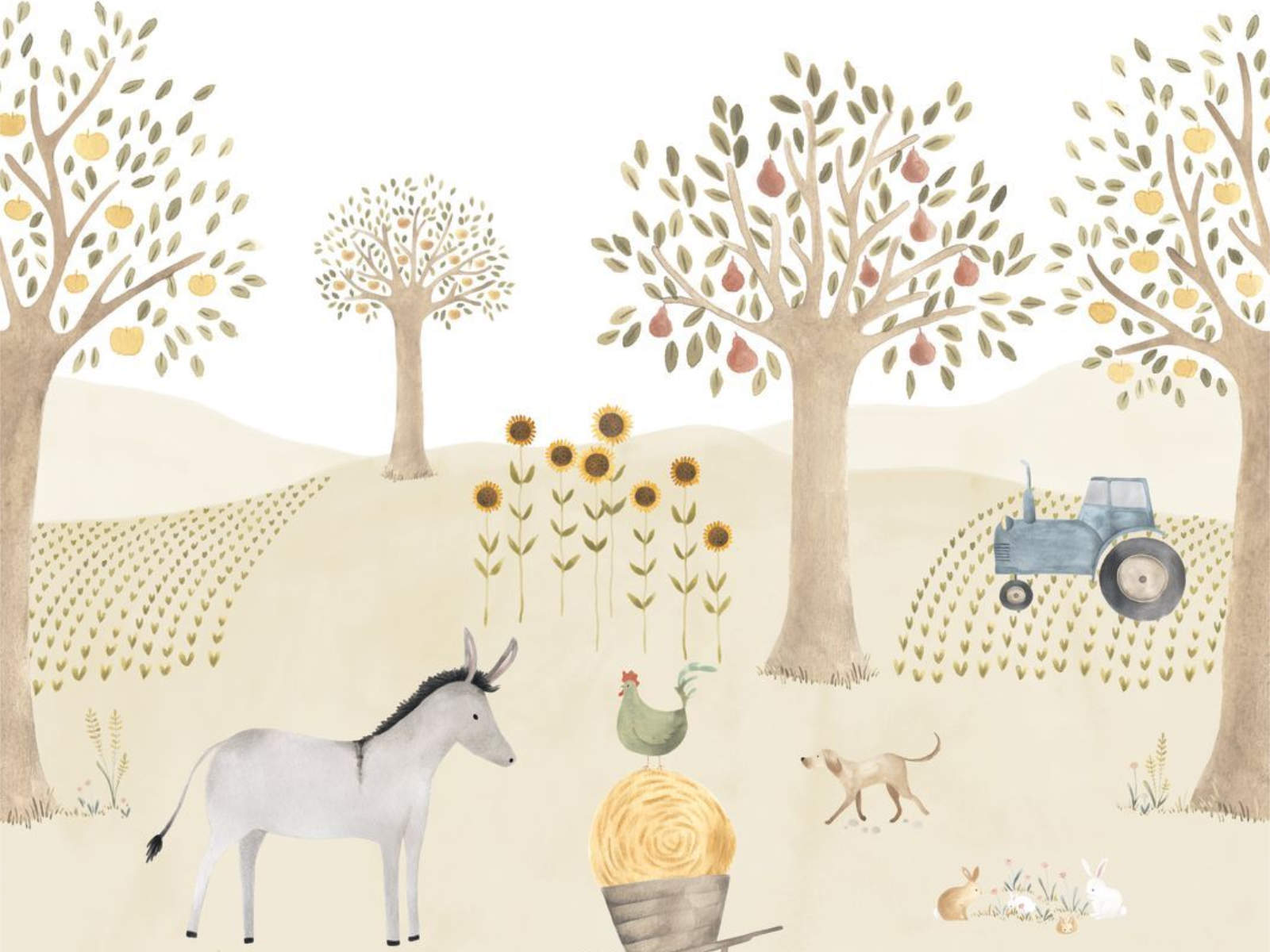 Casadeco Once Upon A Time The Farm Adventures with Donkey L - 88347104