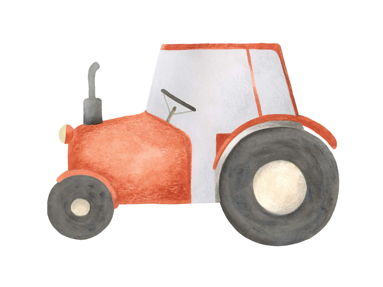 Casadeco Once Upon A Time Red Tractor - 88618617