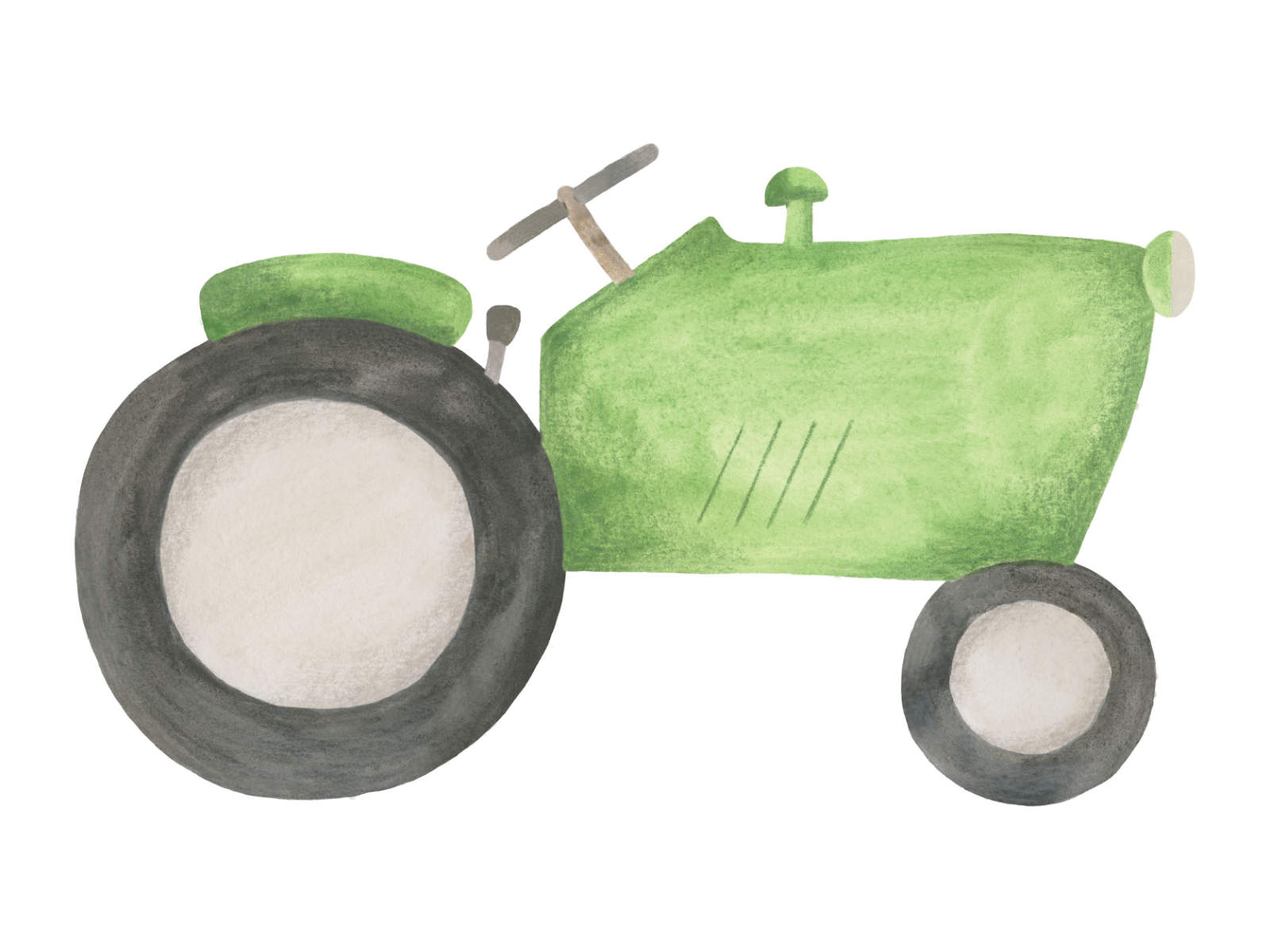 Casadeco Once Upon A Time Green Tractor - 88627758