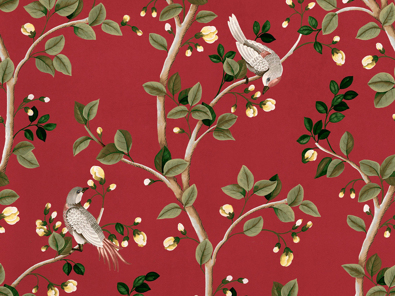 Coordonné Forbidden City Birds Prosperity - B00120