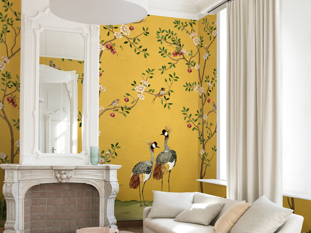 Coordonné Forbidden City Crowned Crane - B00162