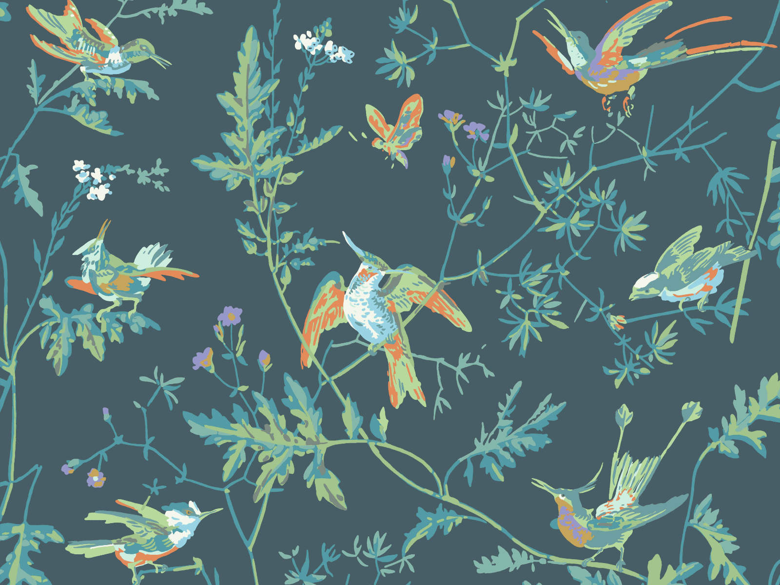 Cole & Son Icons Hummingbirds - 112/4014