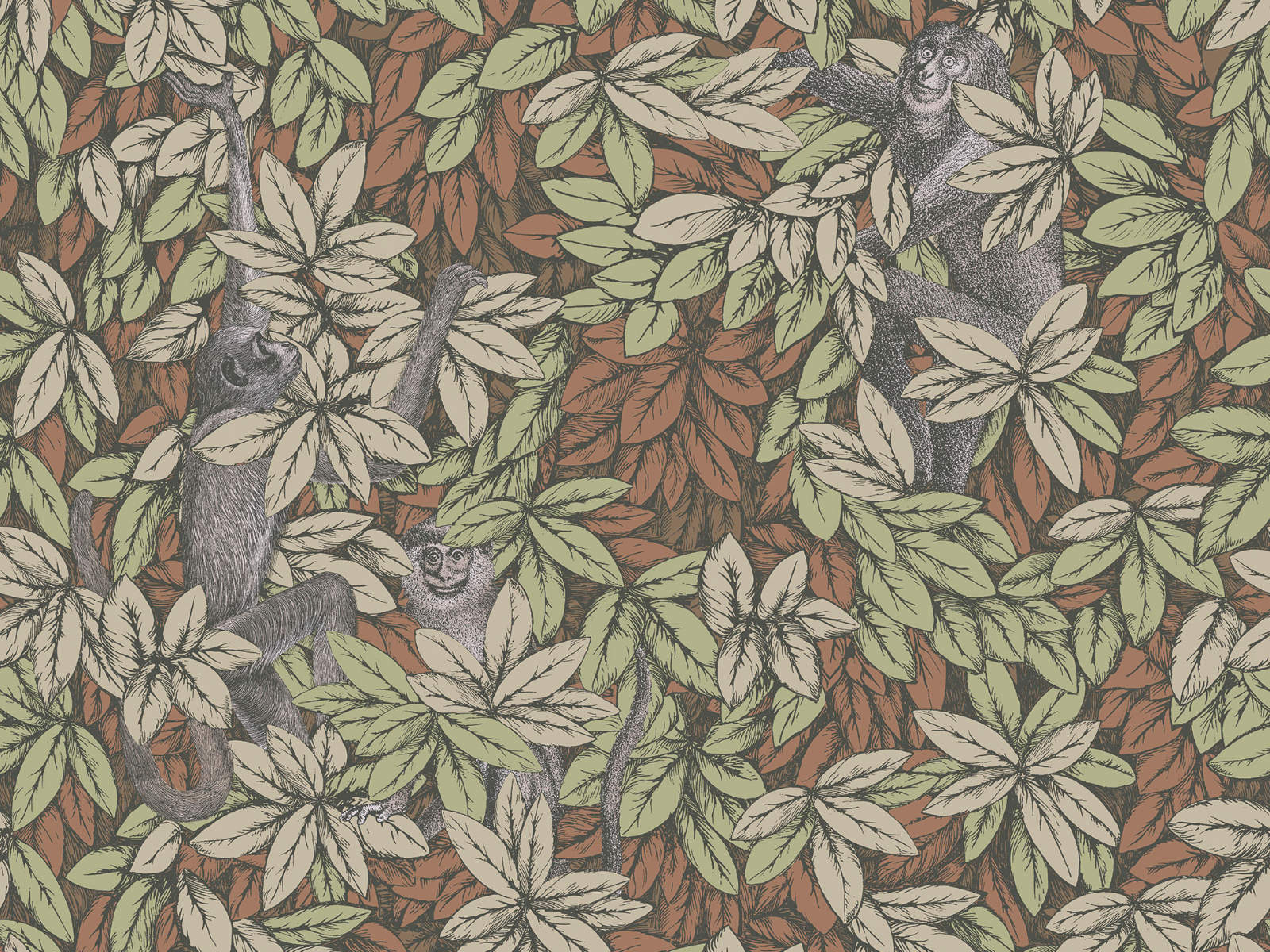 Cole & Son Fornasetti Senza Tempo II - Foglie e Scimmie - 123/10047