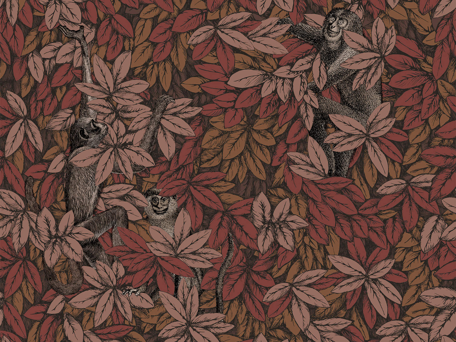 Cole & Son Fornasetti Senza Tempo II - Foglie e Scimmie - 123/10050