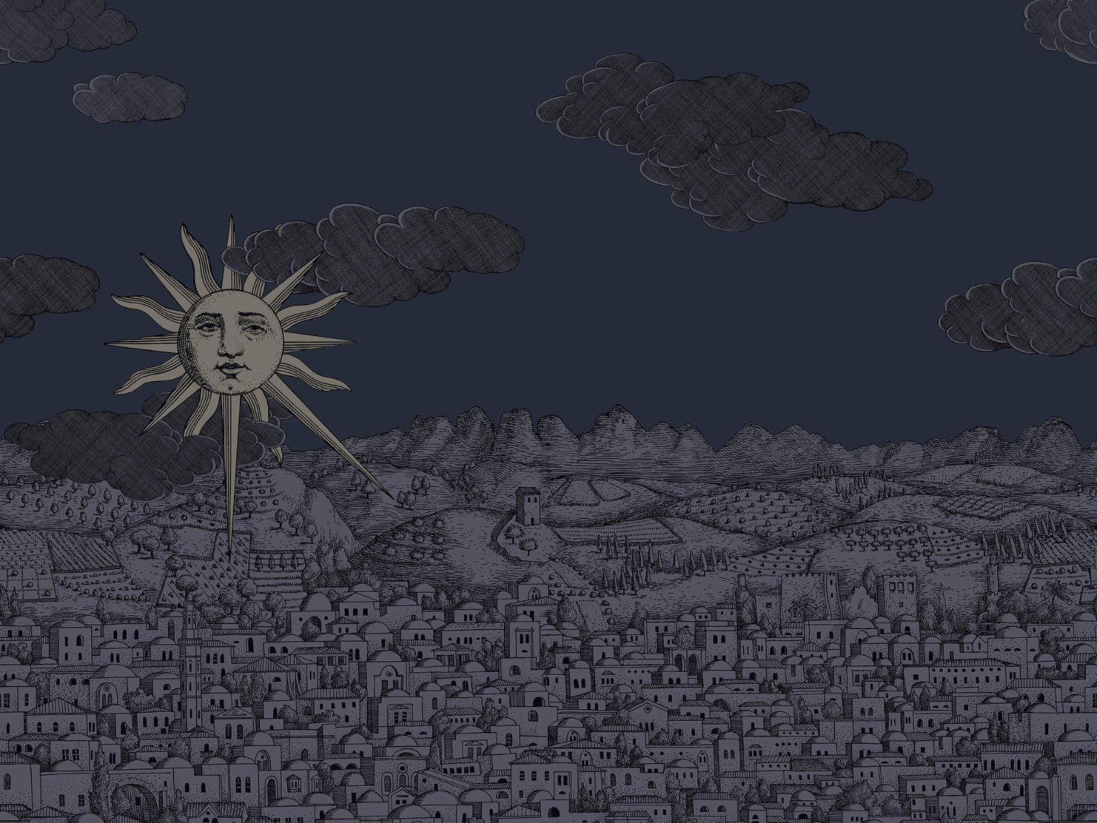 Cole & Son Fornasetti Senza Tempo II - Vista Mediterranea - 123/3013