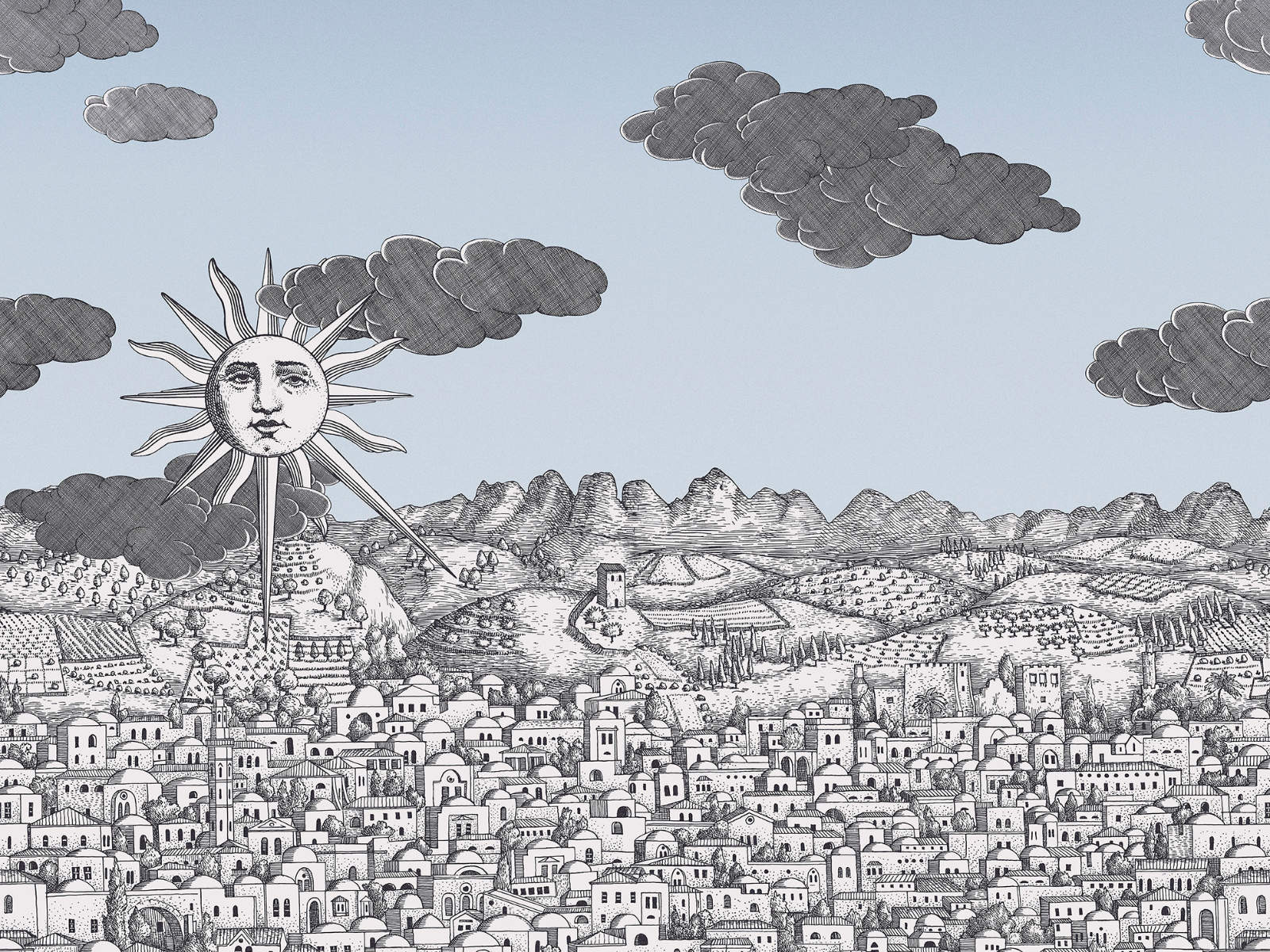 Cole & Son Fornasetti Senza Tempo II - Vista Mediterranea - 123/3014