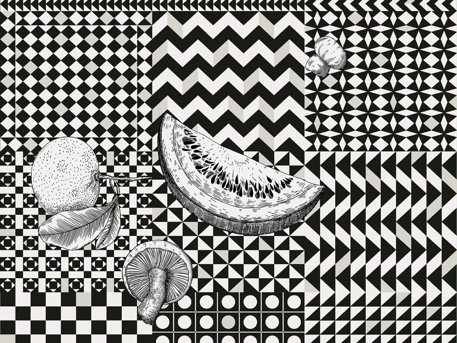 Cole & Son Fornasetti Senza Tempo II - Frutta e Geometrico - 123/6030