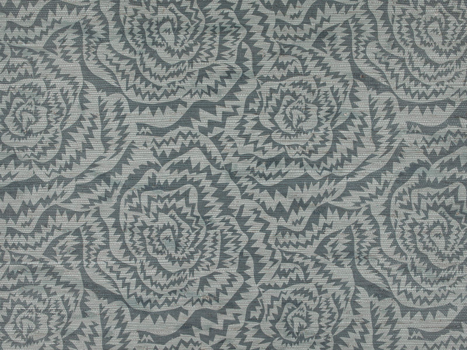 Kirkby Design x Eley Kishimoto Edition II Wallcoverings Jagged Roses - Teal - WK821/05