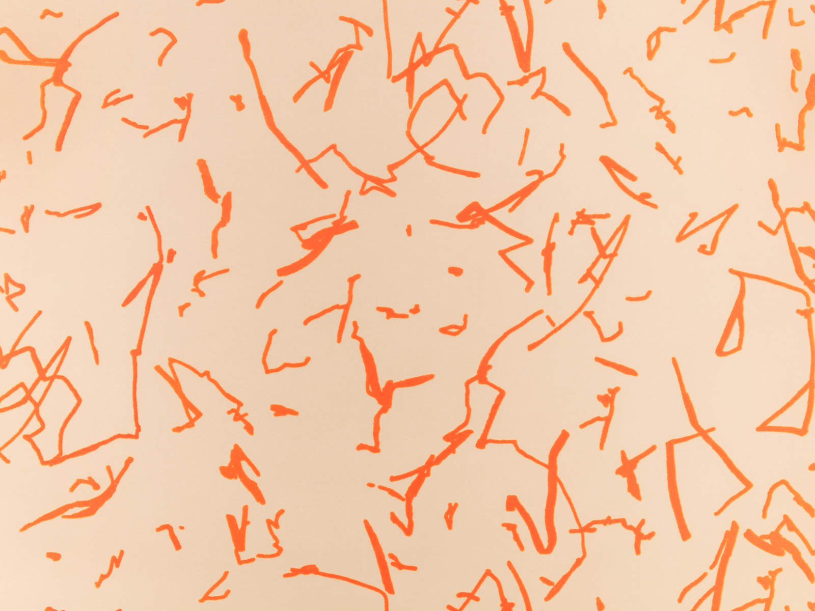 Kirkby Design Wallcoverings Vol. 2 Scribble - Tangelo - WK824/01