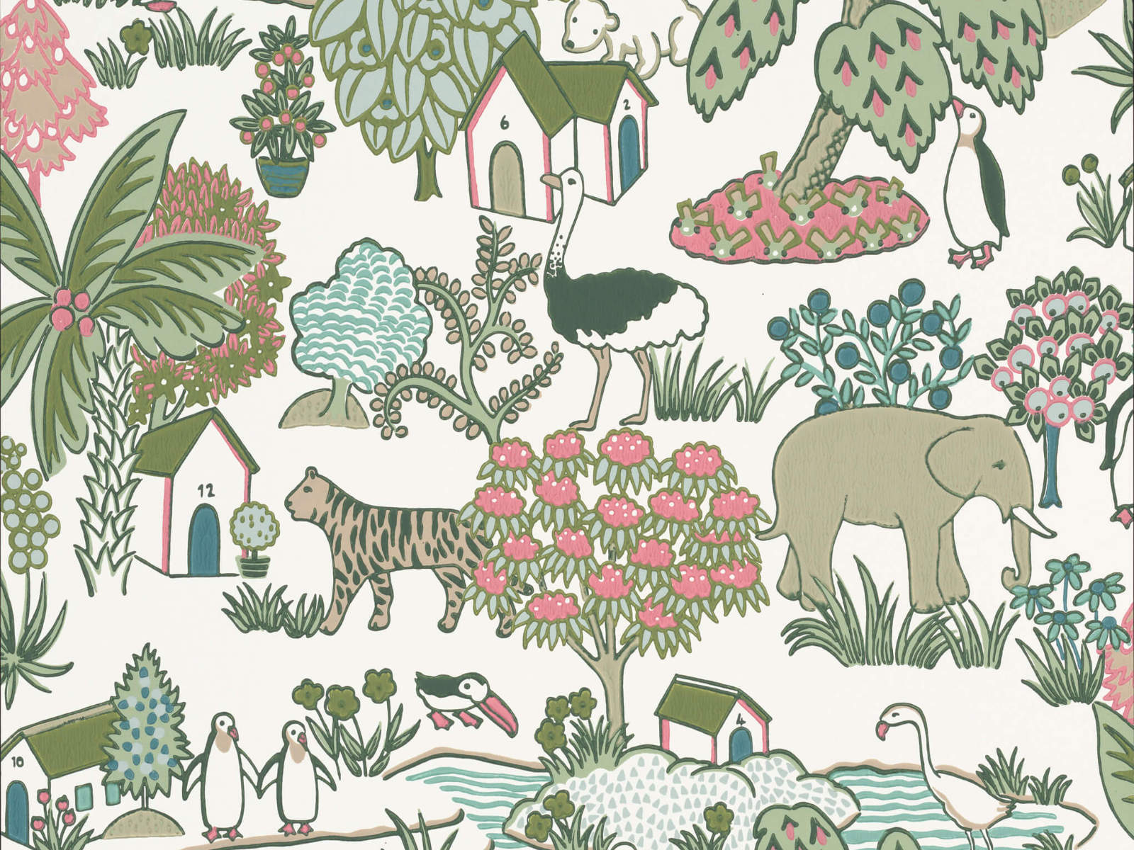 Little Greene Storybook Papers Animal Kingdom Puck - 0231ANPUCKZ