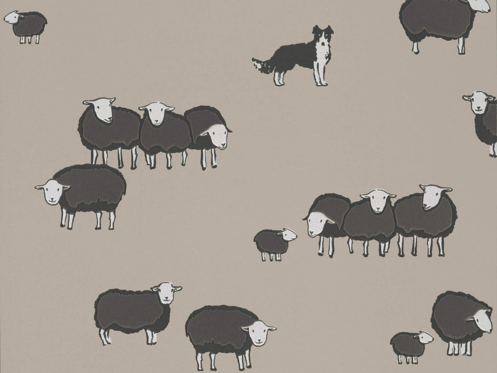 Little Greene Storybook Papers Nip & Lassie Slaked Lime Dark - 0231NISLAKE