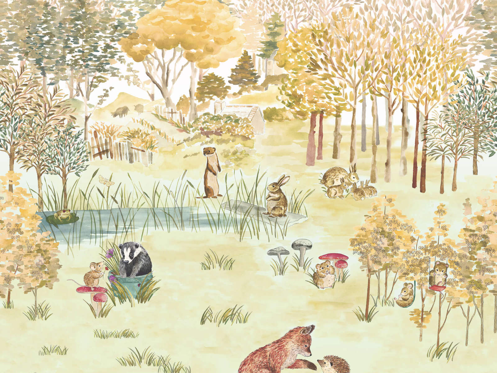 Little Greene Storybook Papers Potter's Woodland Harvest - 0231POHARVE