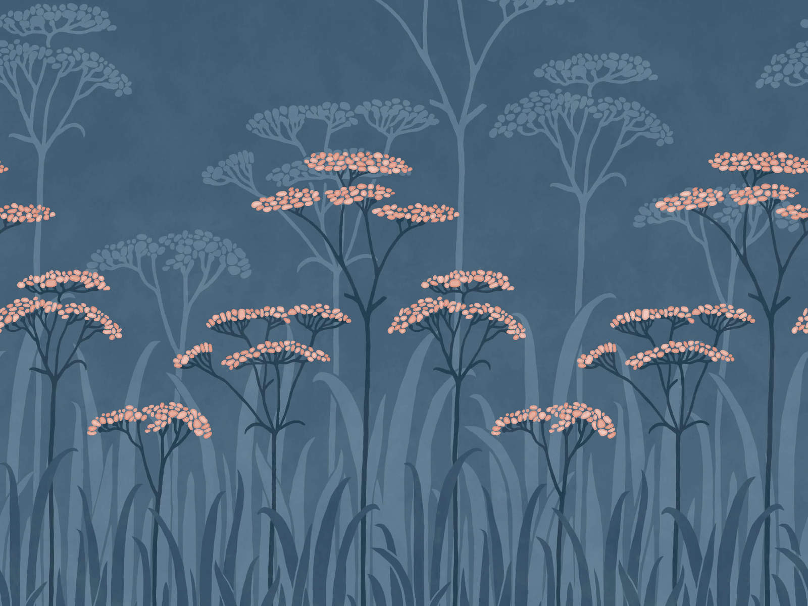 Little Greene Behang National Trust Papers Achillea - Nighttide