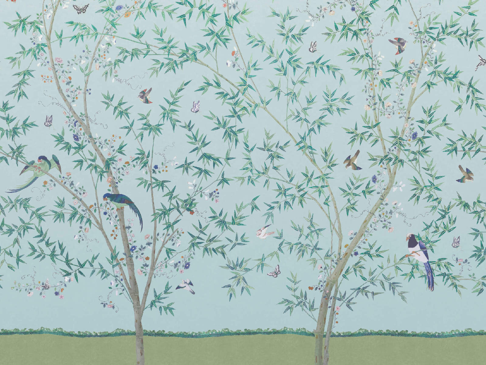 Little Greene Behang National Trust Papers Belton Scenic - Pavilion