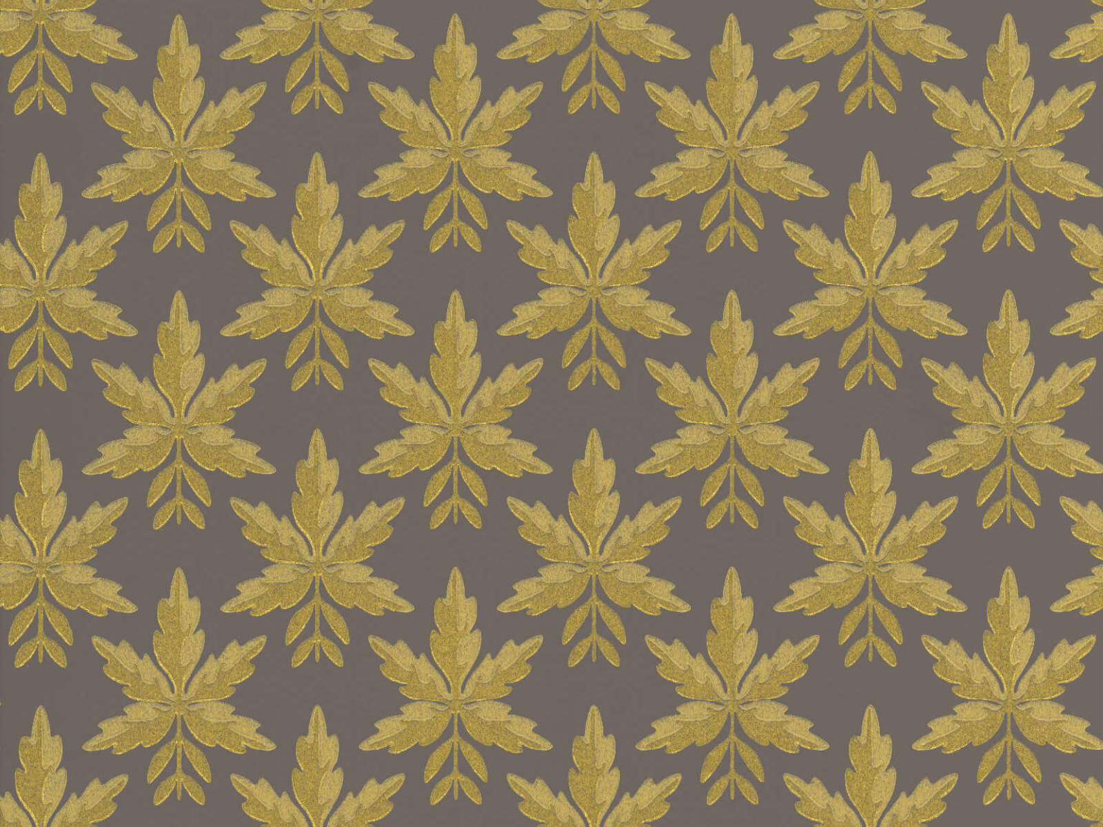 Little Greene Behang National Trust Papers Clutterbuck - Corinthian Gold