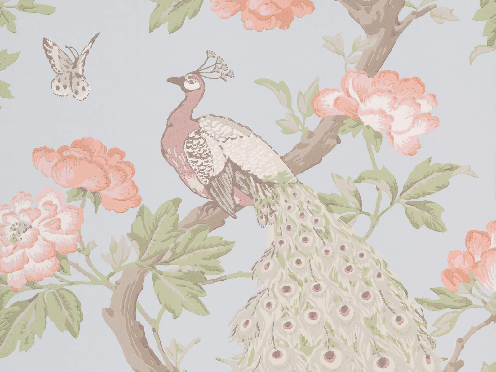 Little Greene Behang National Trust Papers Pavona - Pearle