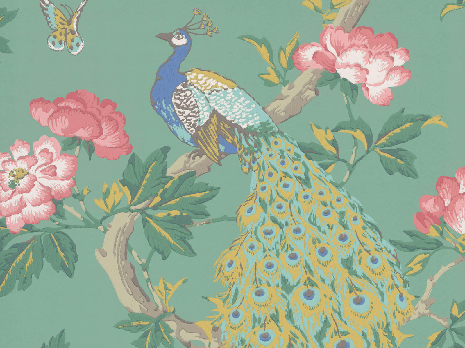 Little Greene Behang National Trust Papers Pavona - Vivienne
