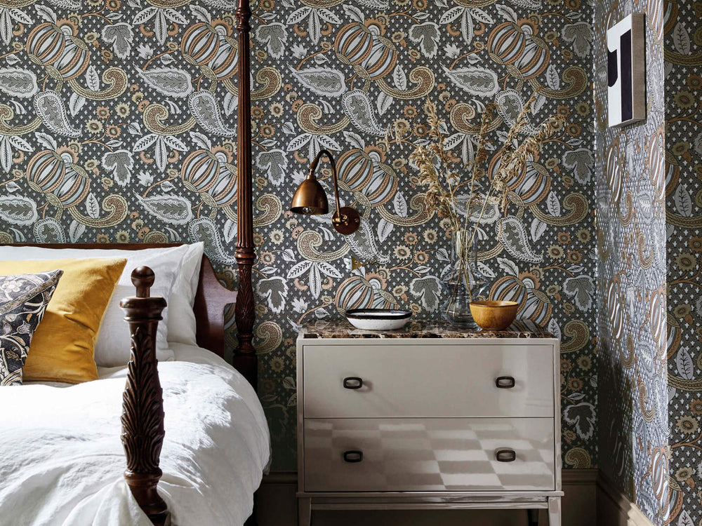 Little Greene Behang National Trust Papers Pomegranate - Prophet