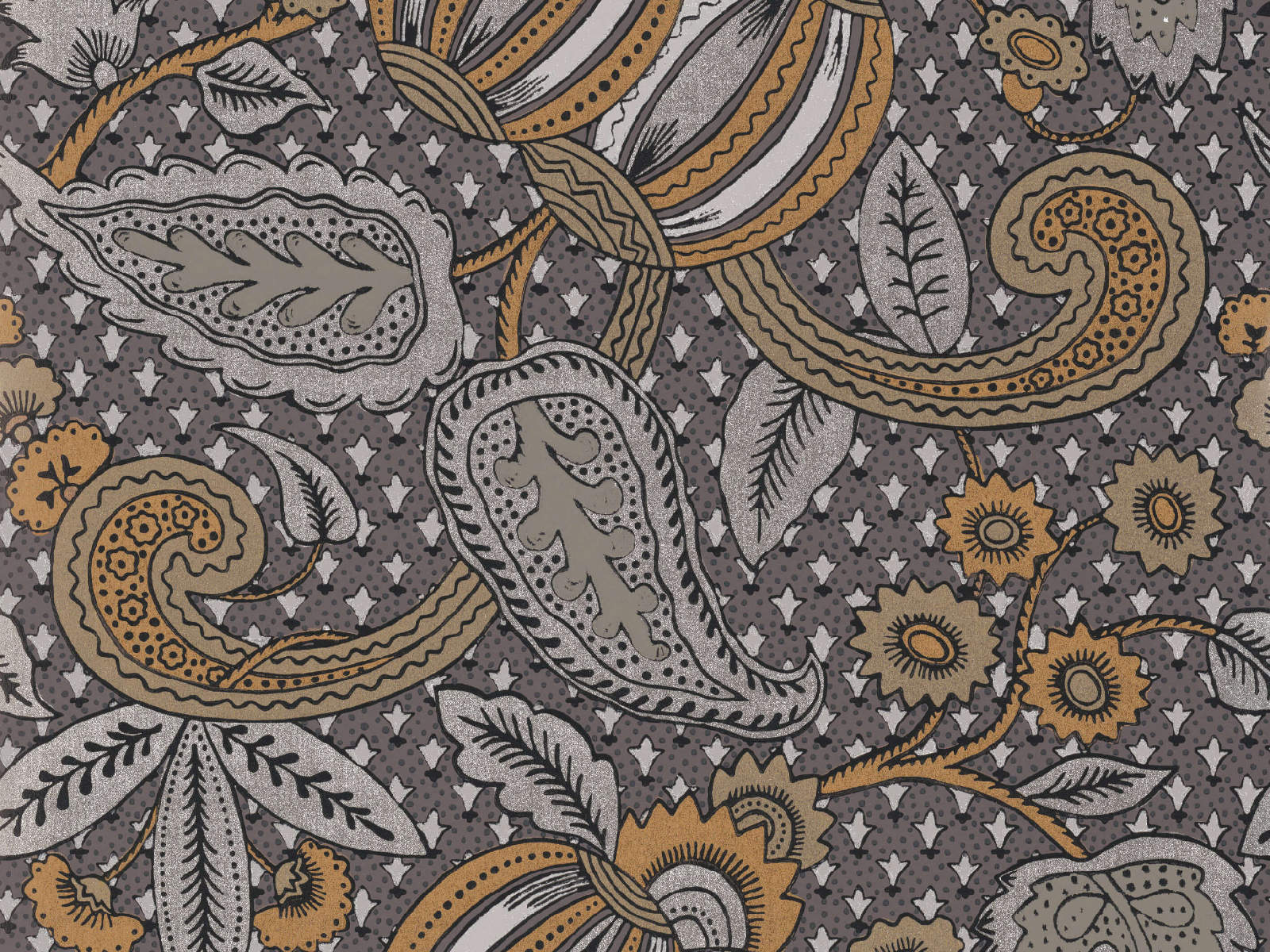 Little Greene Behang National Trust Papers Pomegranate - Prophet