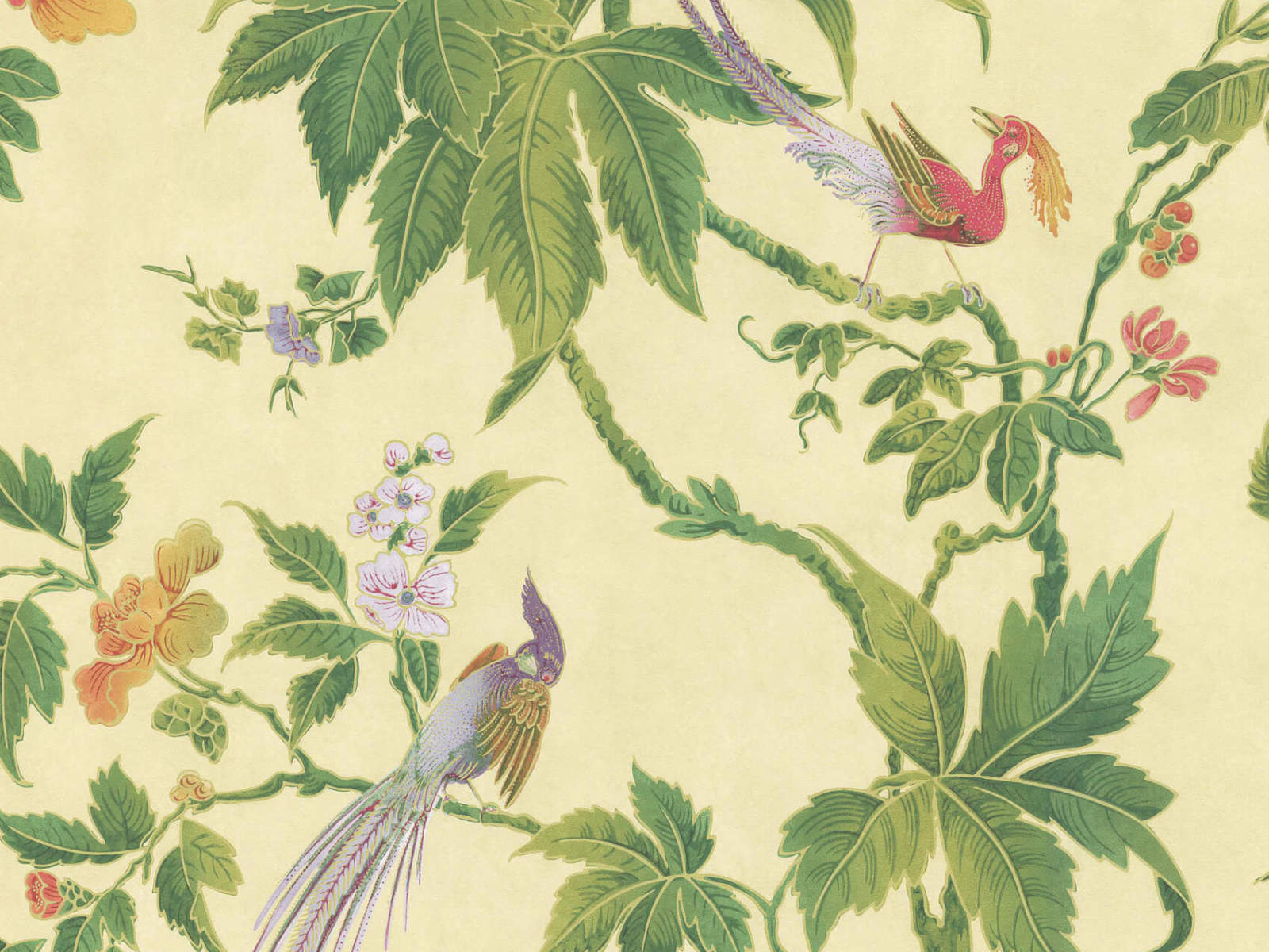 Little Greene Behang Archive Trails Paradise - Sunrise