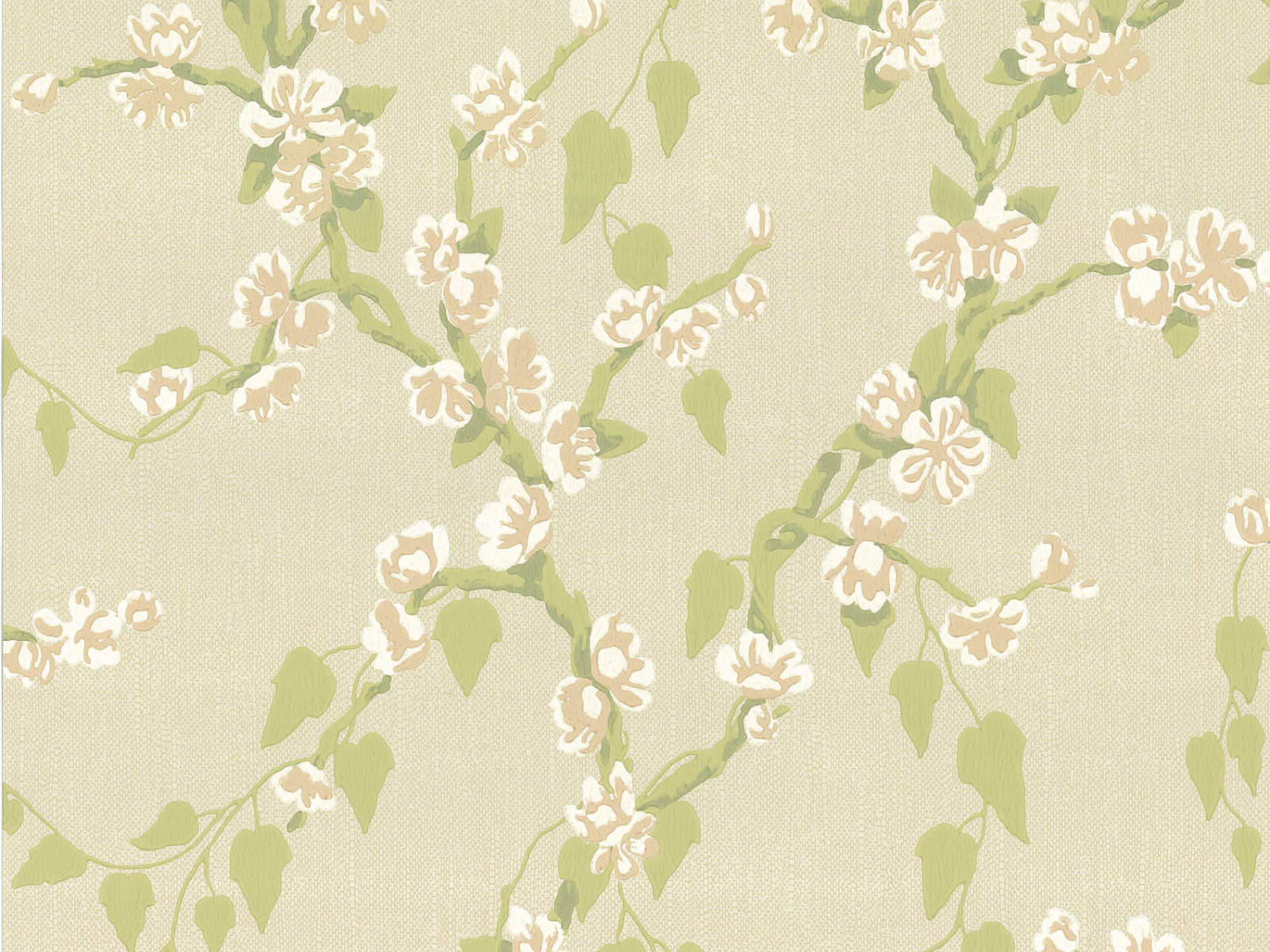 Little Greene Behang Archive Trails Sakura - Pomme