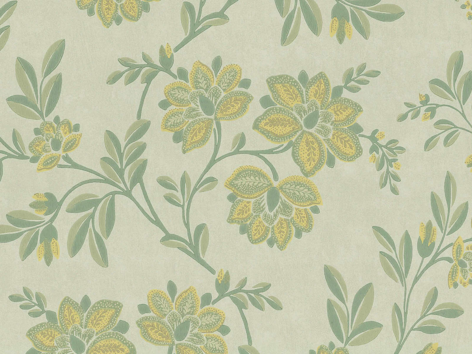 Little Greene Behang Archive Trails Stitch - Highland