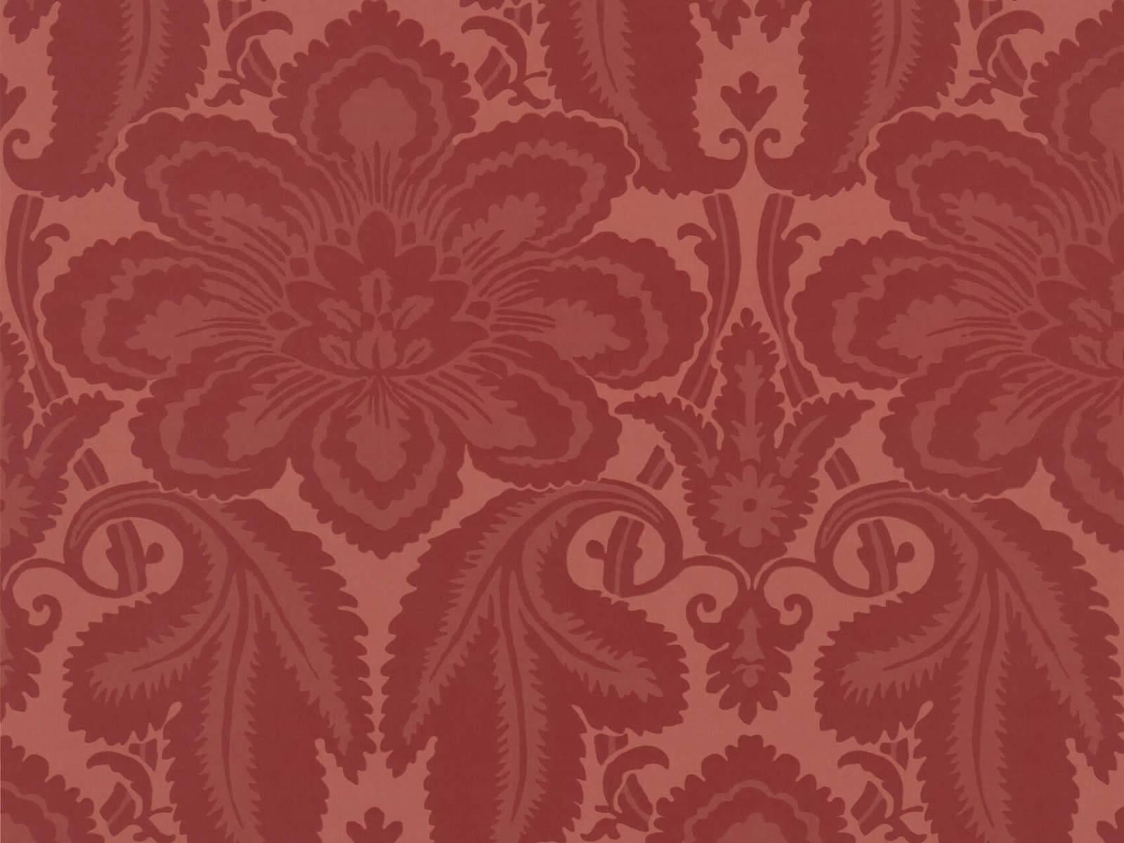 Little Greene Behang London Wallpapers IV Albemarle Street - Flame