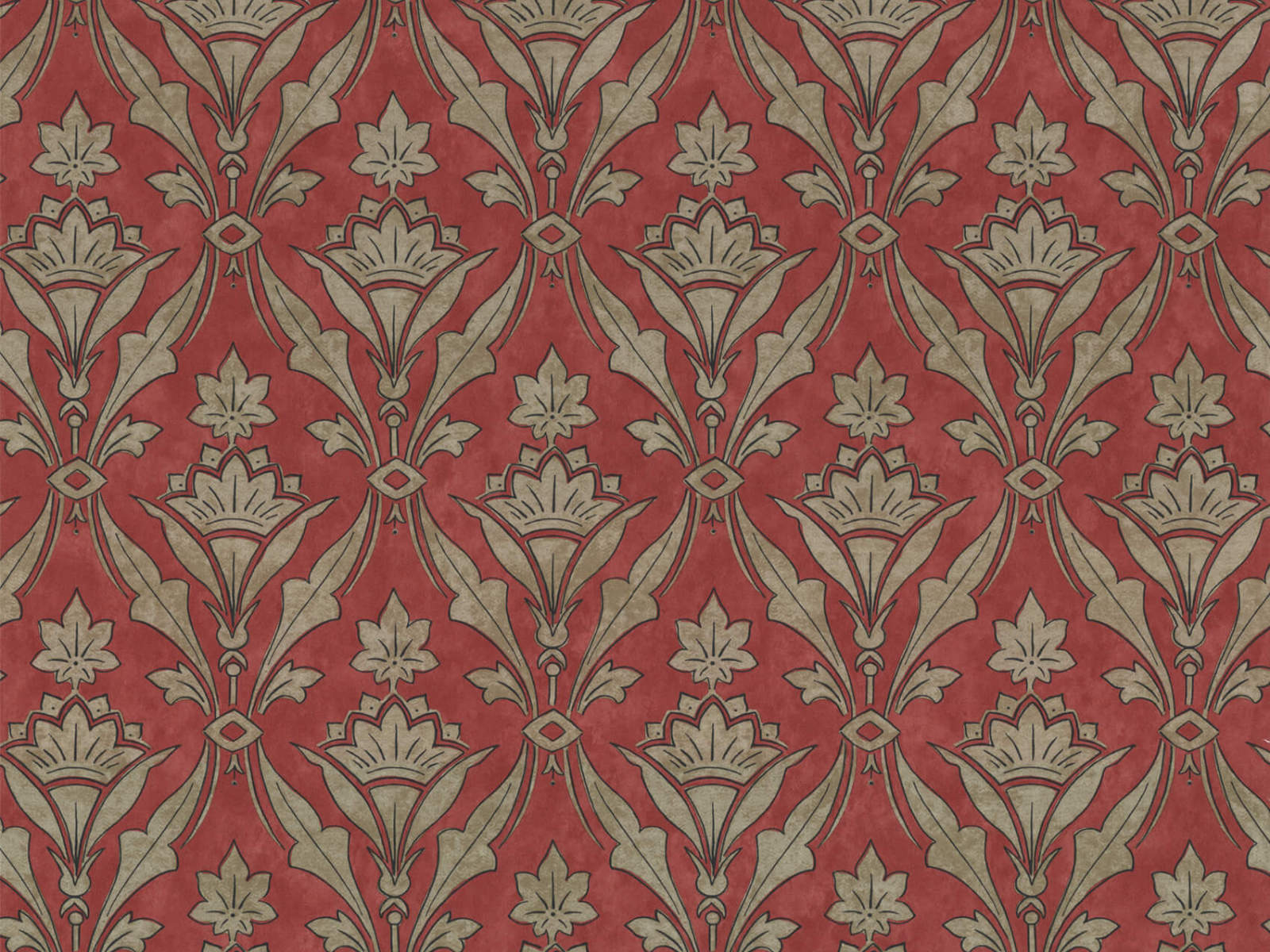 Little Greene Behang London Wallpapers IV Borough High Street - Beet