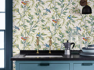 Little Greene Behang London Wallpapers IV Great Ormond Street - Tropical