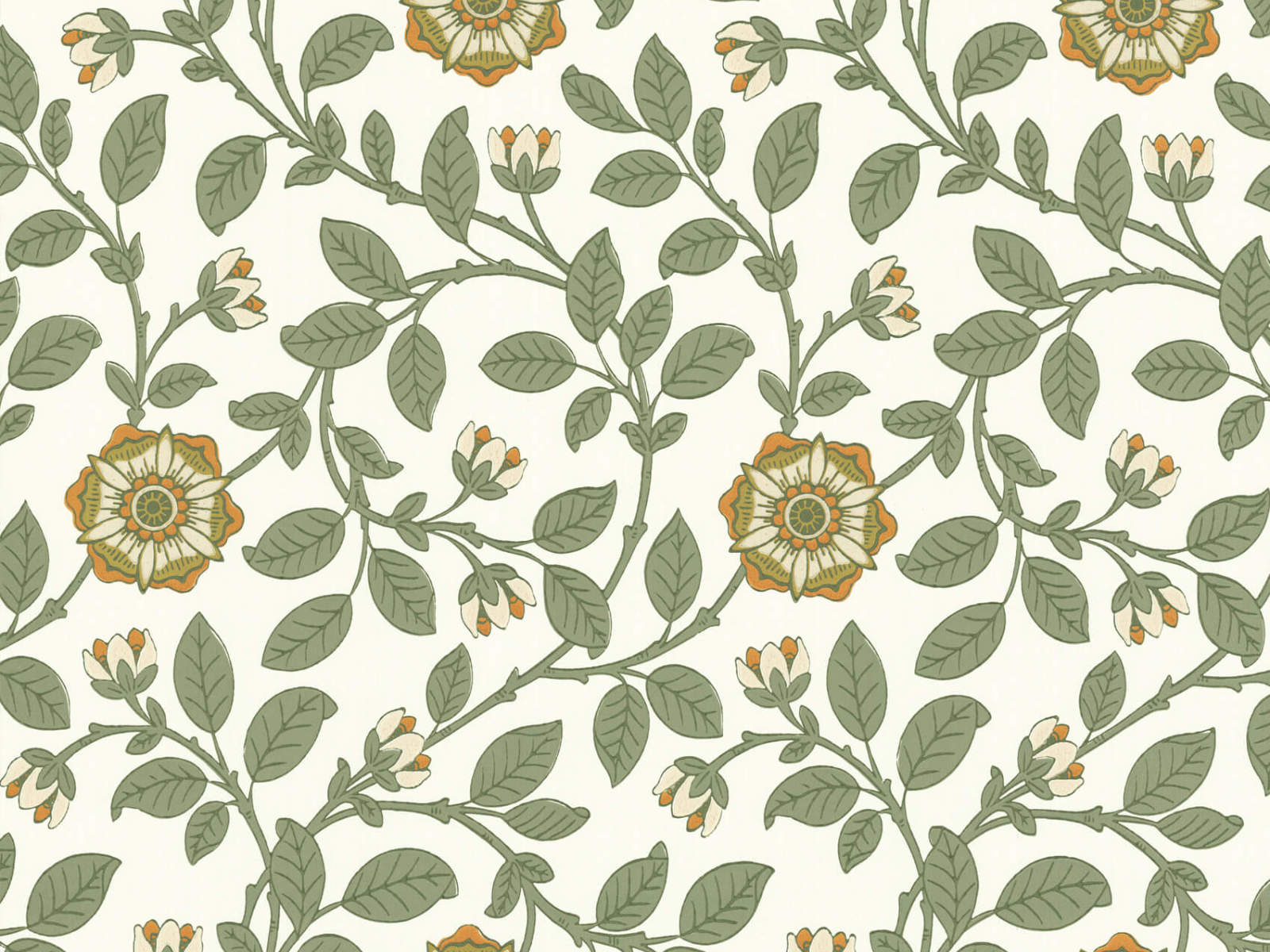 Little Greene Behang London Wallpapers IV Richmond Green - Guinevere