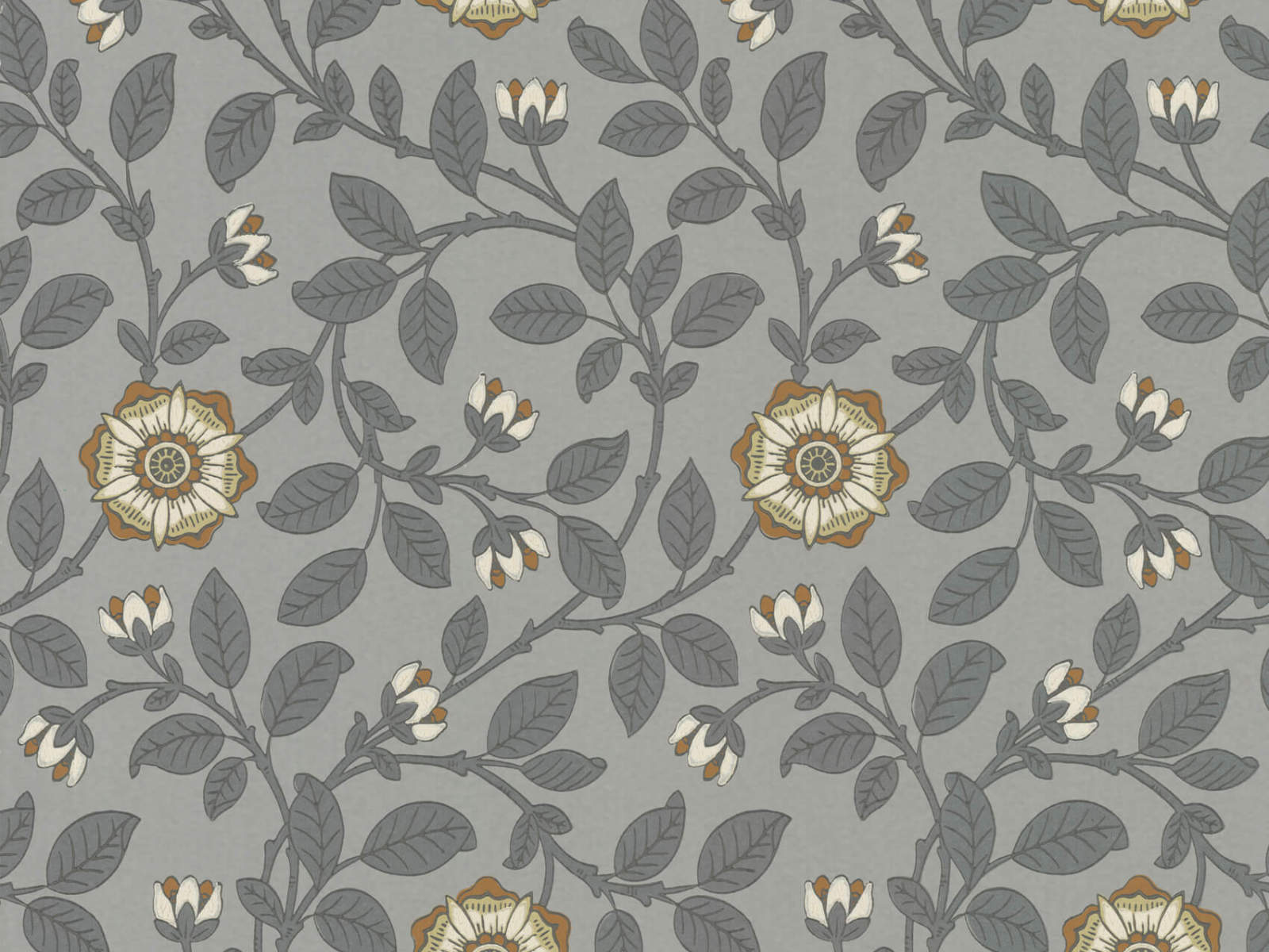 Little Greene Behang London Wallpapers IV Richmond Green - Platinum
