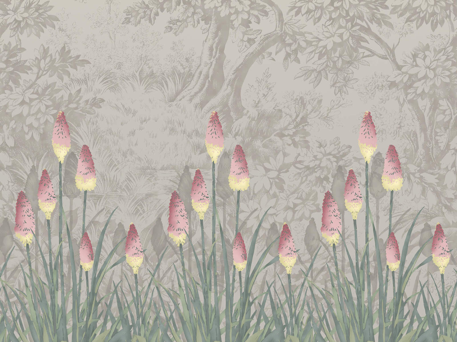 Little Greene Behang Upper Brook Street - Matin