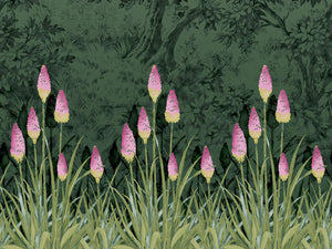 Little Greene Behang National Trust Papers III Upper Brook Street - Night Garden