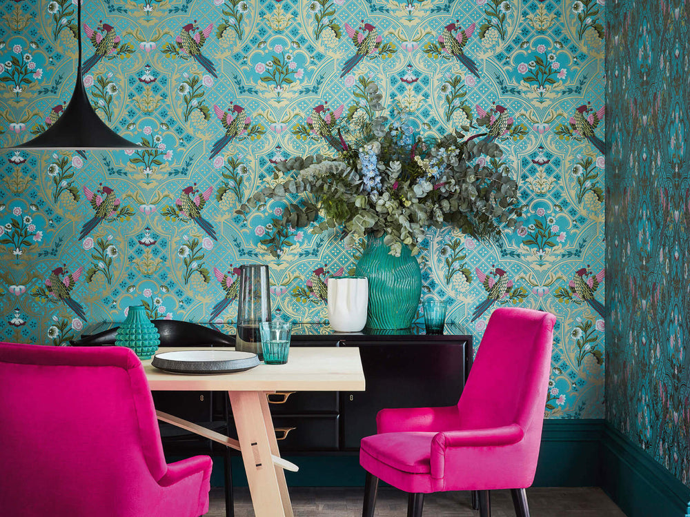 Little Greene Behang London Wallpapers V Brodsworth - Empress