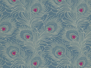 Little Greene Behang London Wallpapers V Carlton House Terrace - Blue Plume