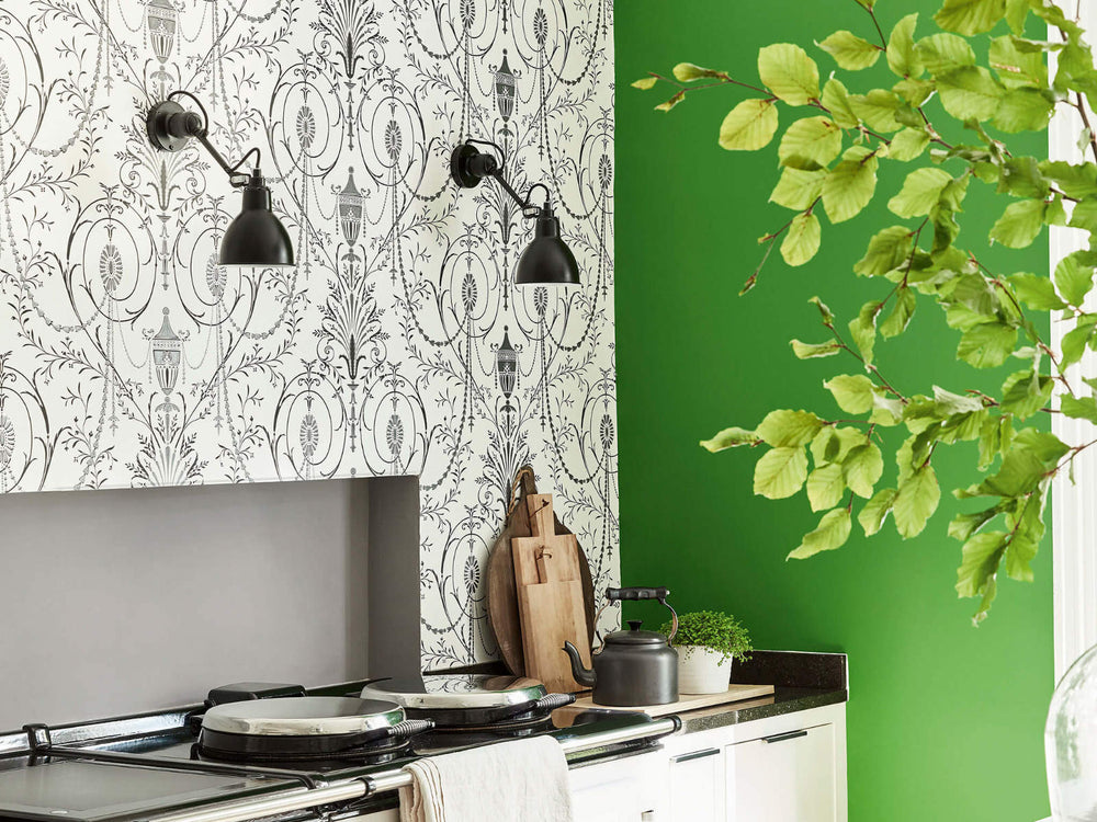 Little Greene Behang London Wallpapers V Marlborough - Glace