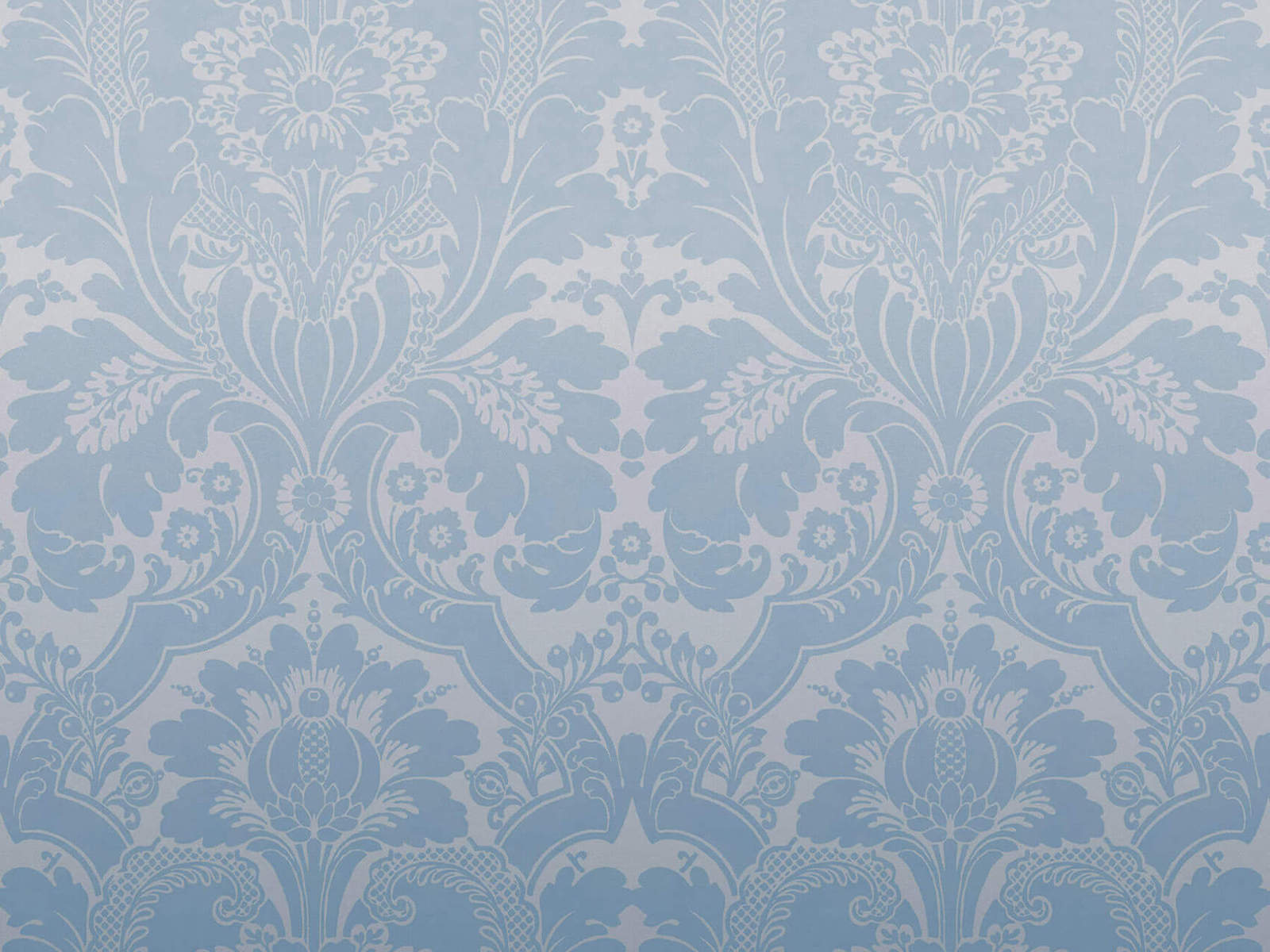 Little Greene Behang London Wallpapers V St James Park - Cobalt Fade