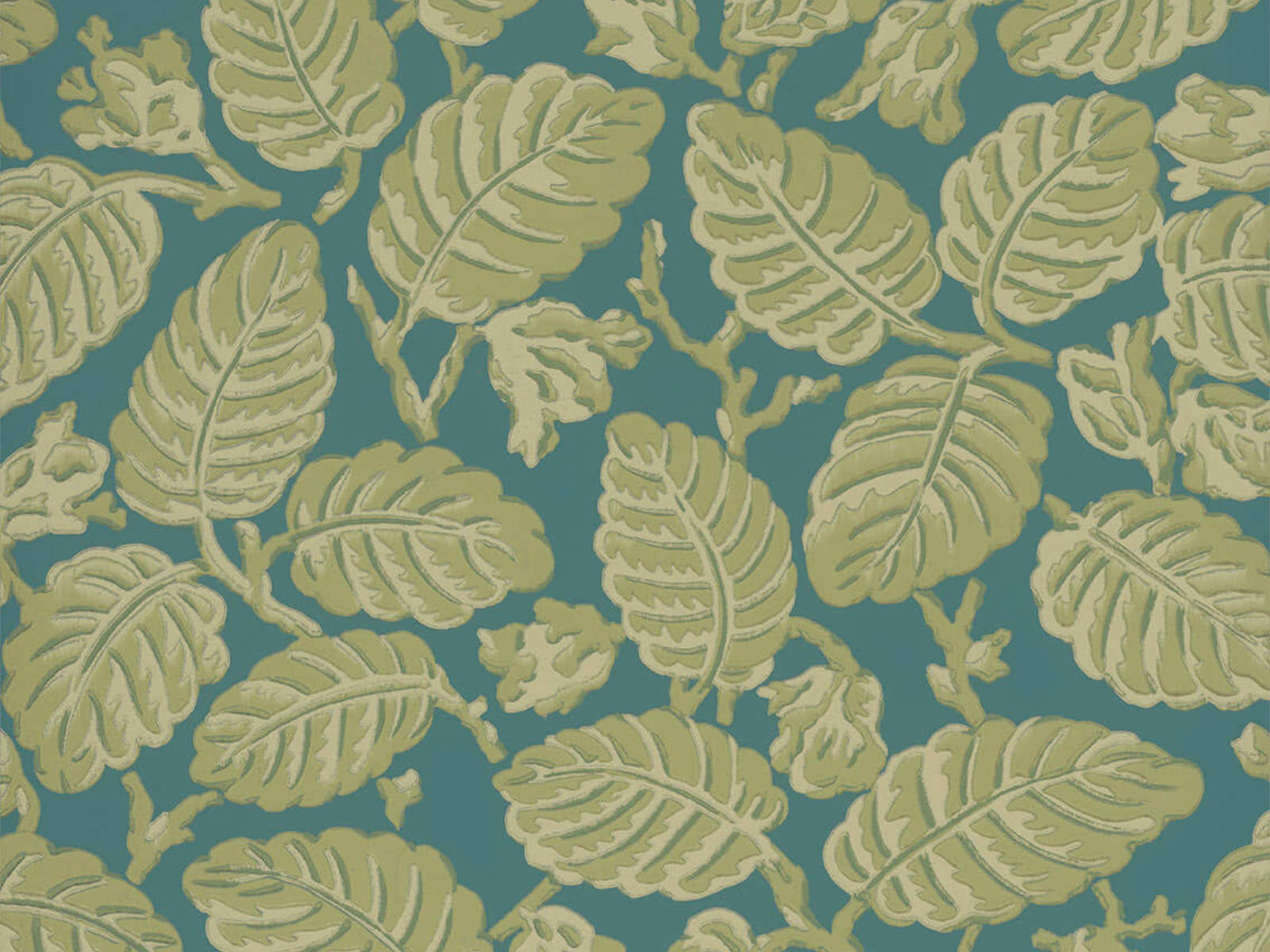 Little Greene Behang National Trust Papers II Beech Nut - Florence