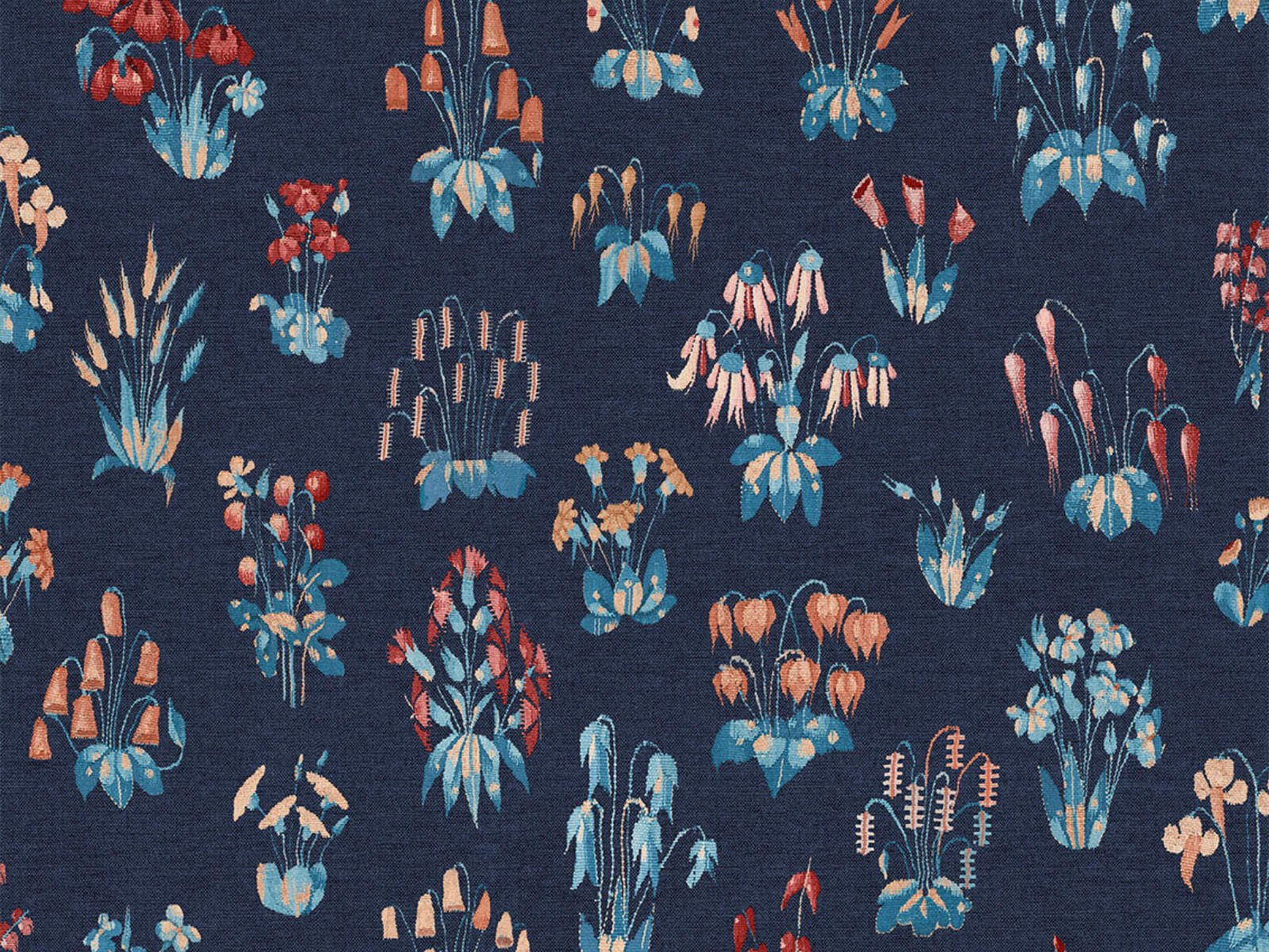 Little Greene Behang National Trust Papers II Millefleur - Knight