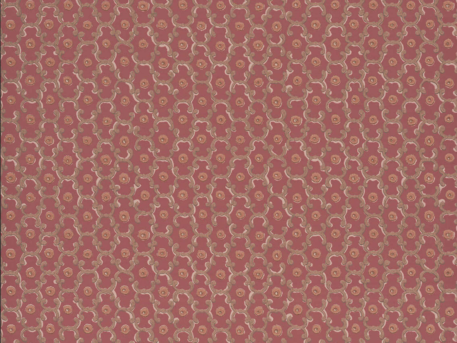 Little Greene Behang National Trust Papers II Moy - Red Ochre