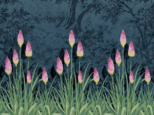 Little Greene Behang National Trust Papers III Upper Brook Street - Twilight