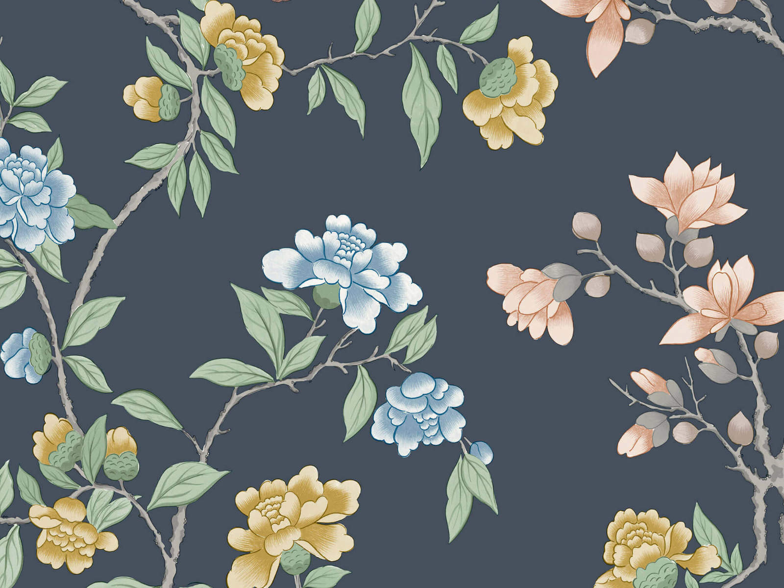 Little Greene National Trust Papers IV Aderyn - Hicks' Blue