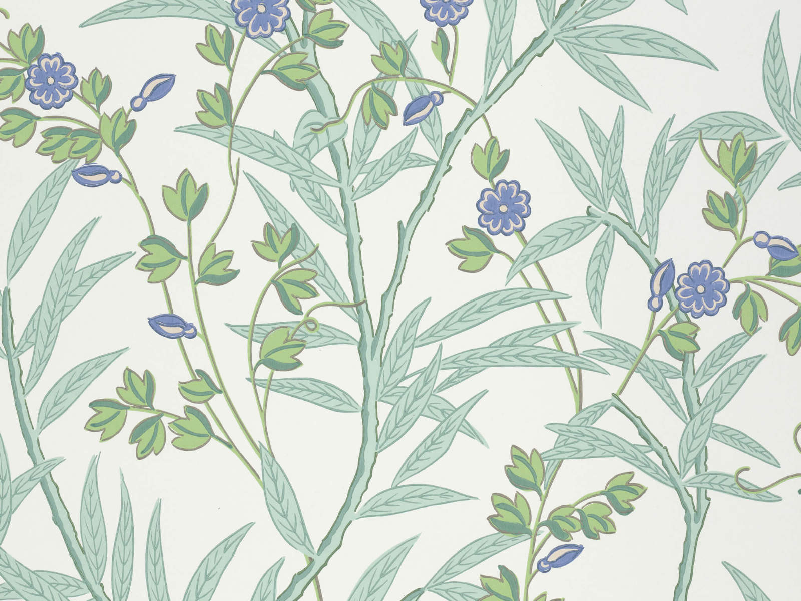 Little Greene National Trust Papers IV Bamboo Floral - Mambo