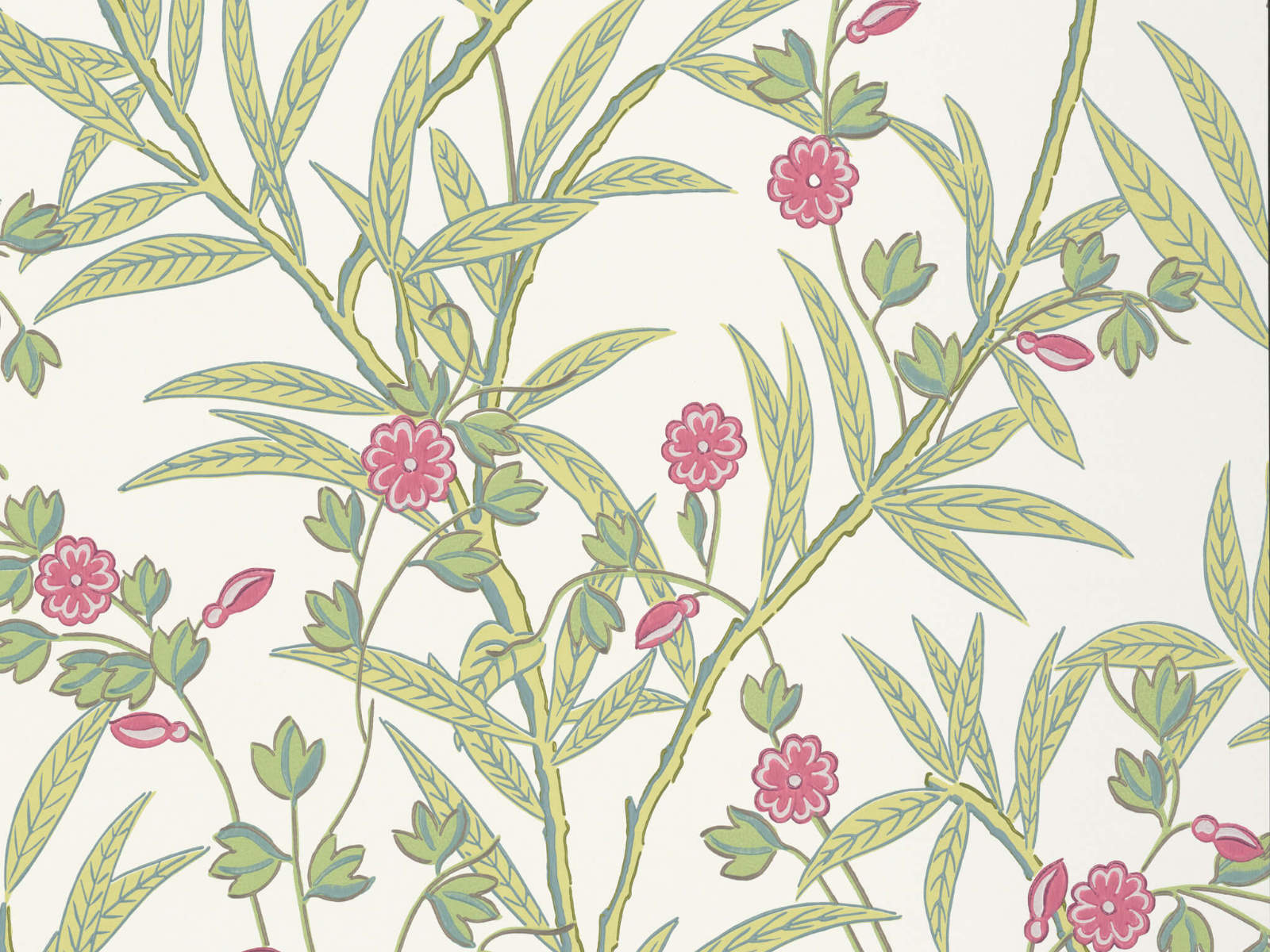 Little Greene National Trust Papers IV Bamboo Floral - Mischief